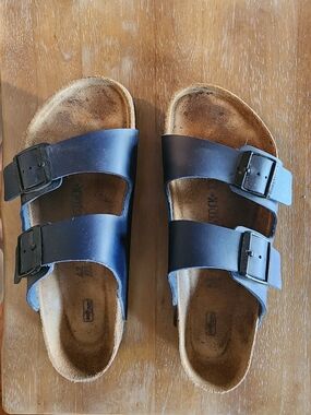 Birkenstock Black Arizona Two-Strap Sandals